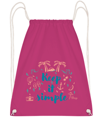 Keep It Simple - Sac à dos sport - Magenta - Devant