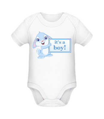 It's A Boy Rabbit - Body manches courtes bio - Blanc - Devant