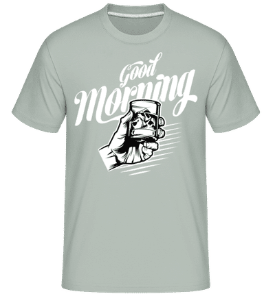Good Morning - Shirtinator Men's T-Shirt - Mint Green - Front