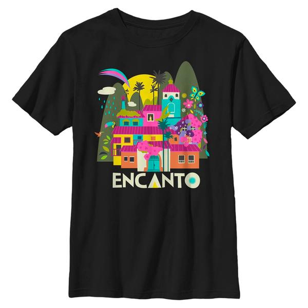 Aperçu: Pixar - Encanto - Logo Encanto Gold - Enfant T-shirt - Noir - Devant