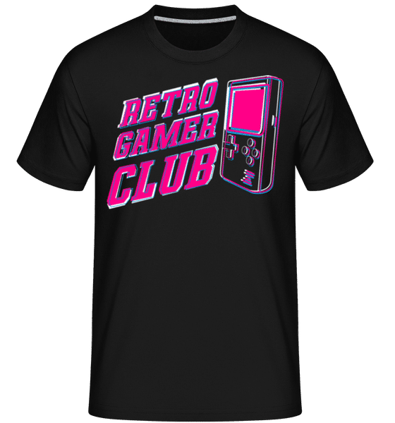 Retro Gamer Club -  T-Shirt Shirtinator homme - Noir - Devant