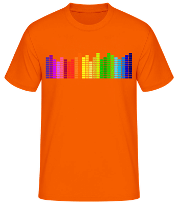 Regenbogen Soundbars - Männer T-Shirt B&C - Orange - Vorne
