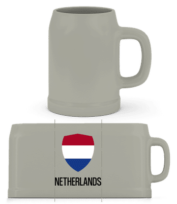 Netherlands - Beer Mug - Grey - Front
