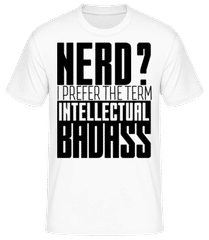 Nerd? Badass · Men's Basic T-Shirt
