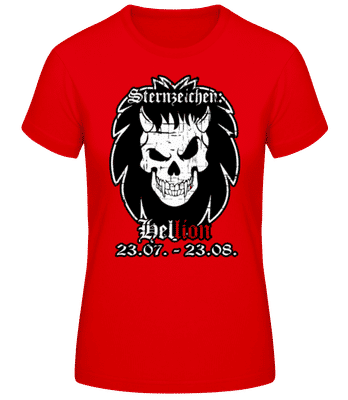 Metal Sternzeichen Hellion - Frauen Basic T-Shirt - Rot - Vorne