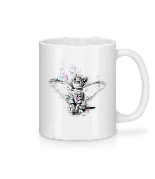 Preview: Soapbubble Cat - Mug - White - Front