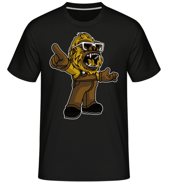 Aperçu: Gorilla Plumber -  T-Shirt Shirtinator homme - Noir - Devant