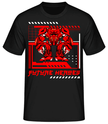Future Heroes - Camiseta básica para hombre - Negro - delante