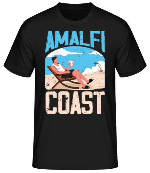 Vorschau: Amalfi Coast - Männer Basic T-Shirt - Schwarz - Vorne