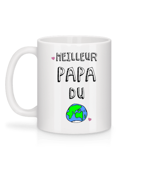 Aperçu: Meilleur Papa Du Monde - Mug en céramique blanc - Blanc - Derrière