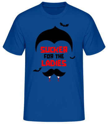 Sucker For The Ladies - Pánske basic tričko - Kráľovská modrá - Predné