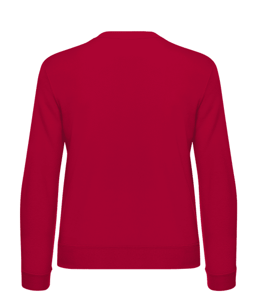 Aperçu: Squelette pirate de chats - Sweatshirt Femme - Rouge - Derrière