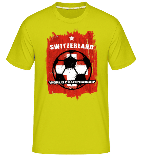 Preview: Switzerland World Championship -  Shirtinator Men's T-Shirt - Lime - Front
