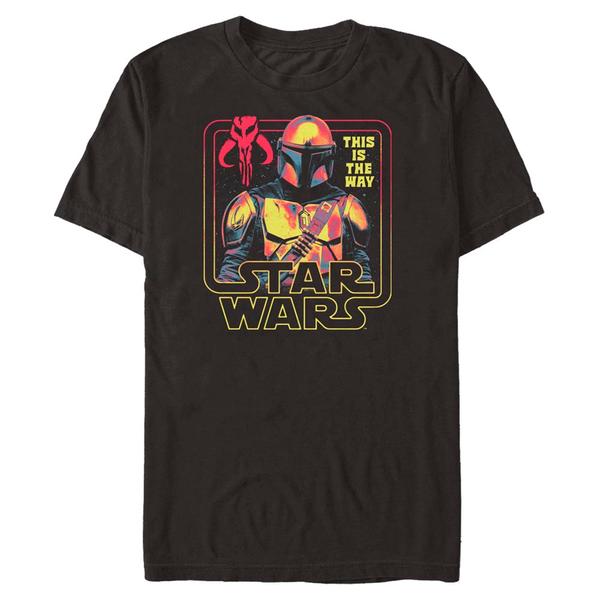 Aperçu: Star Wars - The Mandalorian - Mandalorian The Protector - Homme T-shirt - Noir - Devant