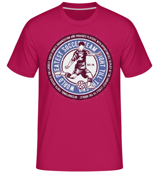 Preview: Soccer -  Shirtinator Men's T-Shirt - Magenta - Front