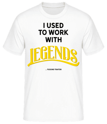 Used To Work With Legends - T-shirt standard Homme - Blanc - Devant