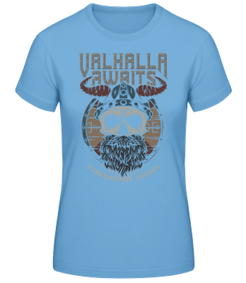 Scandinavian Vikings - Frauen Basic T-Shirt - Hellblau - Vorne