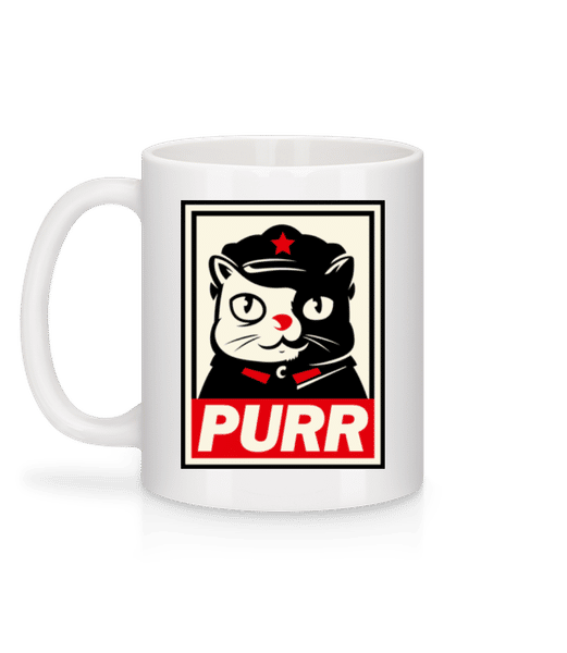 Aperçu: Purr - Mug en céramique blanc - Blanc - Derrière