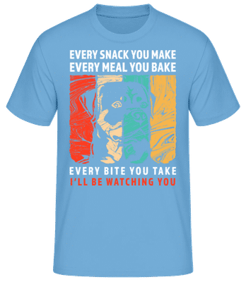 I'll Be Watching You - Männer Basic T-Shirt - Hellblau - Vorne