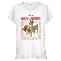 Disney Classics - Lady and the Tramp - Lady and the Tramp Vintage Cover - Women's T-Shirt - White - Front