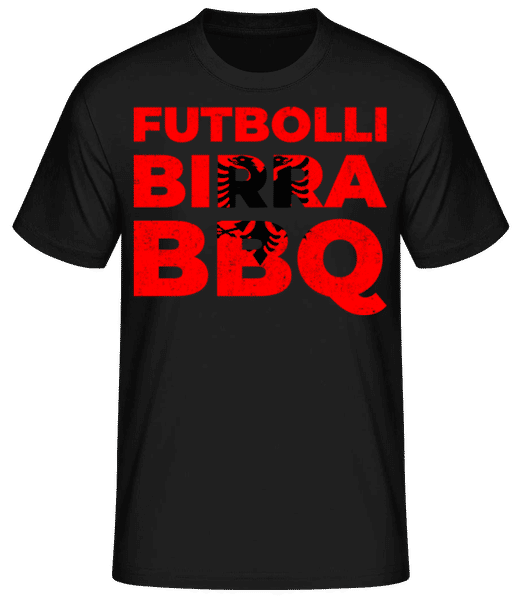 Aperçu: Futbolli Birra BBQ - T-shirt standard Homme - Noir - Devant