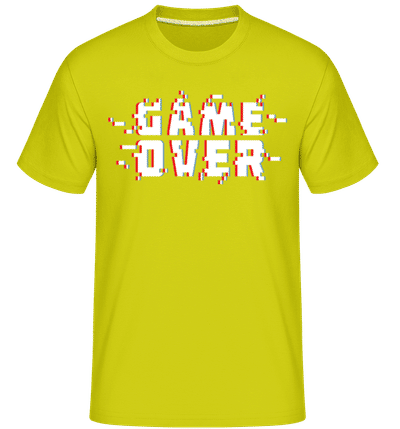 Game Over Pixel - T-Shirt Shirtinator homme - Citron vert - Devant