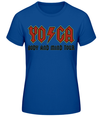 Yoga Body And Mind - Camiseta básica de mujer - Azul real - delante