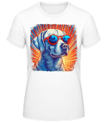 Labrador Hippie Look · Frauen Basic T-Shirt