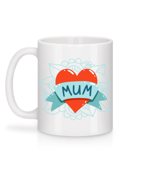 Vorschau: Mum Heart Icon - Tasse - Weiß - Hinten