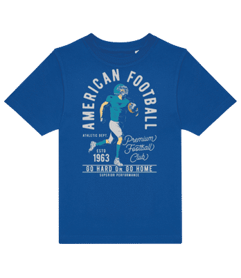 American Football Runner - Kids B&C T-Shirt - Royal blue - Front