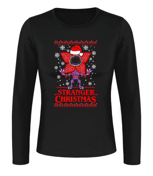 Aperçu: Ugly Stranger Christmas - T-shirt à manches longues standard Femme - Noir - Devant