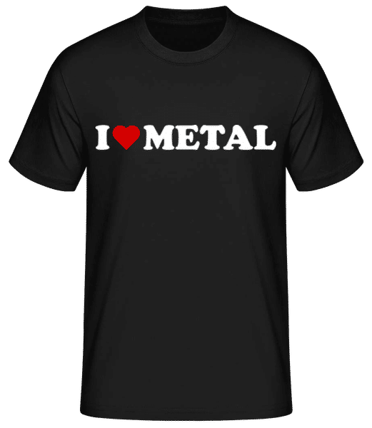 Preview: I Love Metal - Men's Basic T-Shirt - Black - Front