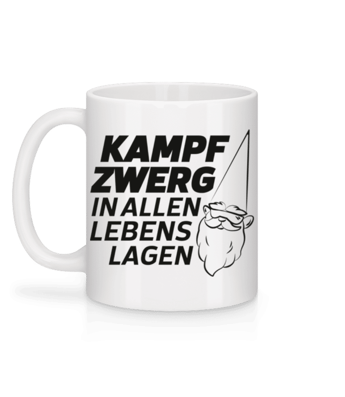 Vorschau: Kampfzwerg In Allen Lebenslagen B - Tasse - Weiß - Hinten