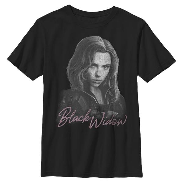 Aperçu: Marvel - Black Widow - Black Widow Mono - Enfant T-shirt - Noir - Devant