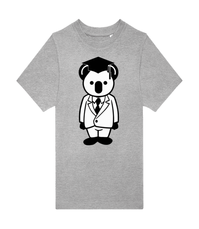 Náhled: Koala - Dětské tričko B&C - Melírově šedá - Napřed