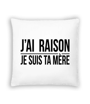 Je Suis Ta Mère - Coussin - Blanc - Devant