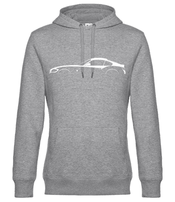 'BMW Z4 M Coupe (E85)' Silhouette - Pánska štandardná mikina s kapucňou - Melírovo šedá - Predné