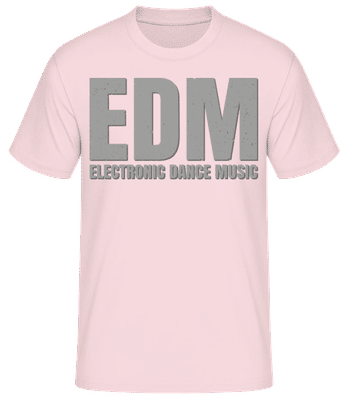 EDM Electronic Dance Music - Men's Basic T-Shirt - Pink - Front