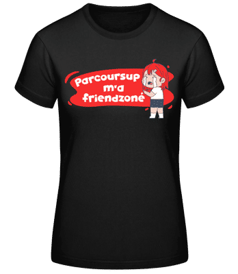Parcoursup M’a Friendzoné - T-shirt standard Femme - Noir - Devant