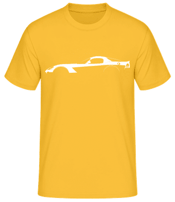 'Dodge Viper ZB I' Silhouette - Pánské basic tričko - Zlatožlutá - Napřed