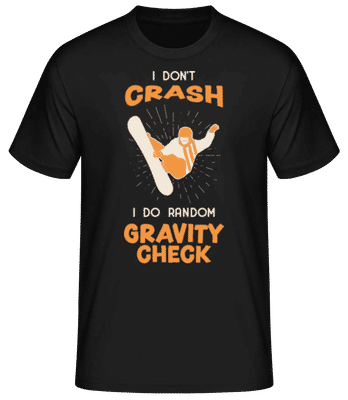 I Don't Crash - Pánské basic tričko - Černá - Napřed