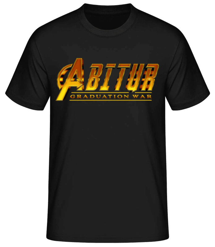 Vorschau: Abitur Graduation War - Männer Basic T-Shirt - Schwarz - Vorne