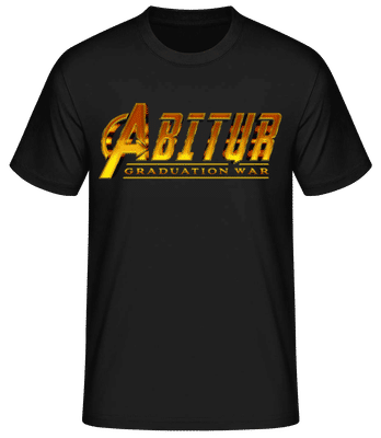 Abitur Graduation War - Männer Basic T-Shirt - Schwarz - Vorne