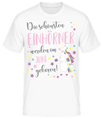 Einhorn Geboren In Juni · Männer T-Shirt B&C