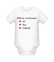Heiraten? Ja, Nein, Vielleicht · Baby Bio Strampler