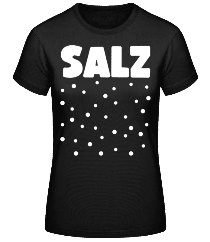 Vorschau: Salz - Frauen Basic T-Shirt - Schwarz - Vorne