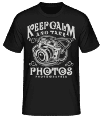 Keep Calm And Take Photos - T-shirt standard Homme - Noir - Devant