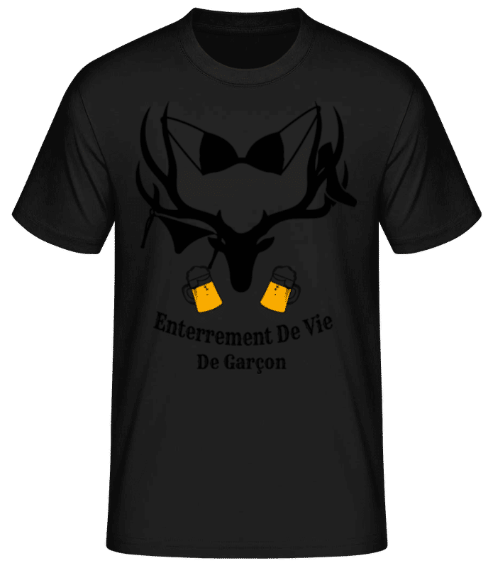 Aperçu: Enterrement De Vie De Garçon - T-shirt standard Homme - Noir - Devant