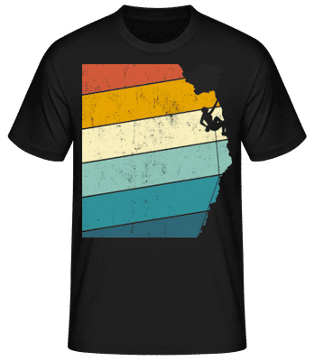 Grimpeur Rétro Femme - T-shirt standard Homme - Noir - Devant