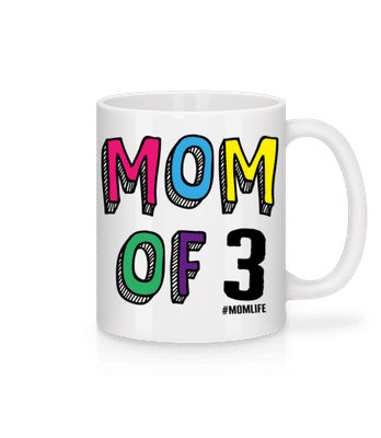 Mom Of 3 Momlife - Mug - White - Front